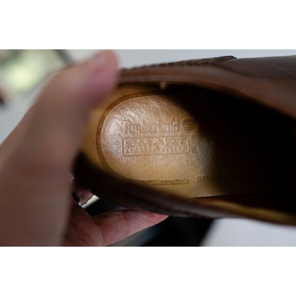 Timberland Mens 10.5 M Smart Comfort Waterproof Brown Leather Oxford Shoes 97591